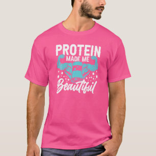T-shirt Protein Shakes Powder Whey Boissons Snacks Vegan F