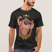 T-shirt Protein Sheikh Funny Protein Shaker Bodybuilder (Devant)