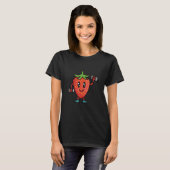 T-shirt Protéine Végétale Vegan Force Fraise (Devant entier)