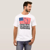 T-shirt Protestations du Wisconsin (Devant entier)