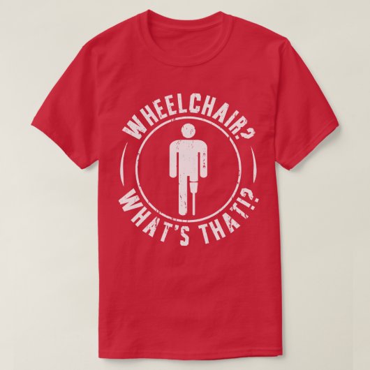 T-shirt Prothèse de jambe amputée perdue (Design devant)