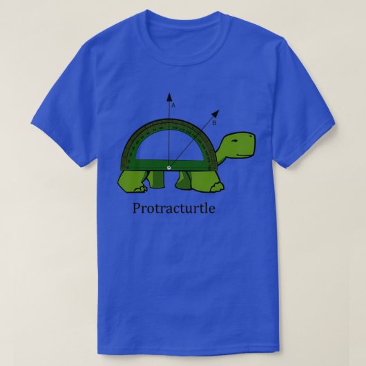 T-shirt Protracturtle Funny Math Turtle 1 (Design devant)