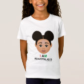 T-Shirt #Proud2BNaturalMe #BeautifulAsIs Light Complexion (Devant)