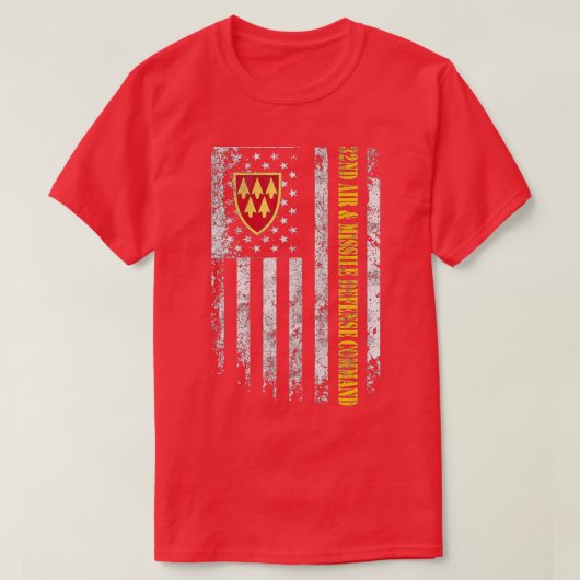 T-shirt Proud 32nd Air And Missile Defense Command Vétéran (Design devant)