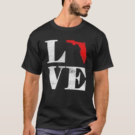 T-shirt Proud America Citizen State Flag Land Map Love Flo (Devant)