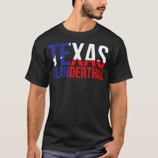 T-shirt Proud American Teas Neanderthal Thinking Tean Flag