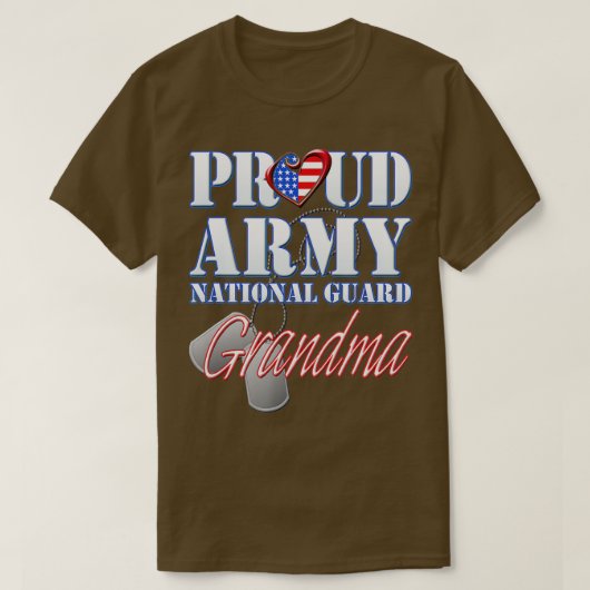 T-shirt Proud Armys Grandma  Military Pride (64)  (Design devant)