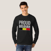 T-shirt Proud Belgian Belgium Flag (Devant entier)