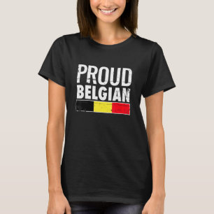 T-shirt Proud Belgian Belgium Flag