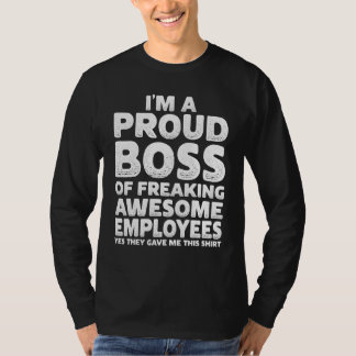 T-shirt Proud Boss Employee Office Men Boss Day Women  Bos