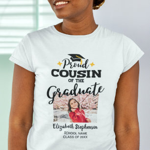 T-shirt Proud Cousin of the graduate photo name