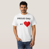 T-shirt Proud Dad of a Brilliant Software Engineer (Devant entier)