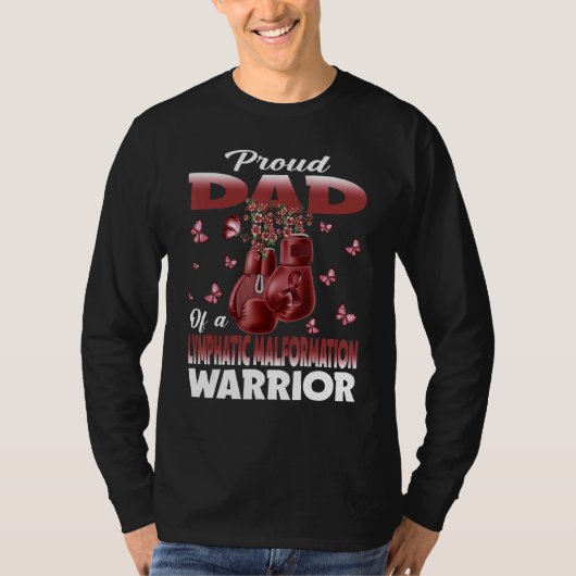 T-shirt Proud Dad Of A Lymphatic Malformation Warrior Awar (Devant)