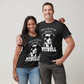 T-shirt Proud Dad of an Amazing Pitbull Saying Dog Men Pit (Unisexe)
