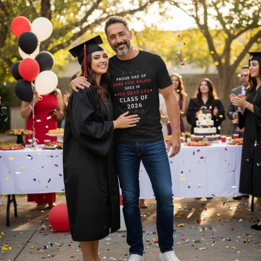 T-shirt Proud Dad of Her Grad Era Class of 2026