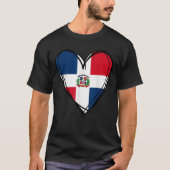 T-shirt Proud Dominican Boy Girl Aunt Dad Mama Cool Flag H (Devant)