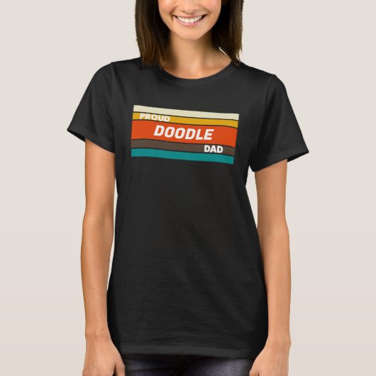 T-shirt Proud Doodle Dad   for Dog (Devant)