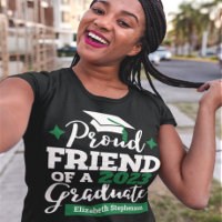 Proud Friend 2023 diplômé noir vert nom goût