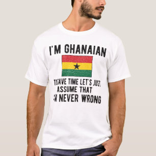 T-shirt Proud Ghanaian Heritage Ghana Roots Ghanaian Flag