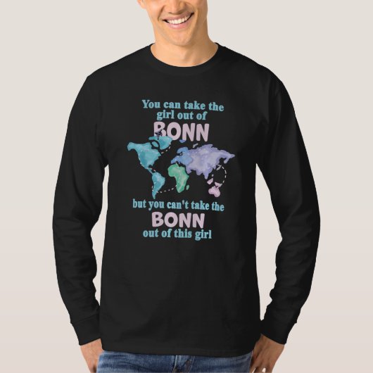 T-shirt Proud Girl From Bonn - Relocation From Bonn Premiu (Devant)