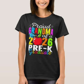T-shirt Proud grandma of 2026 pre-k graduate mothers day