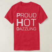 T-shirt Proud Hot Dazzling PhD Graduate White on Black min