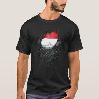 T-shirt Proud Hungarian Roots Heritage Torn Ripped Hungary