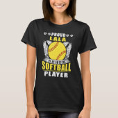 T-shirt Proud Lala Of An Awesome Softball Player Softball (Devant)