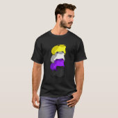 T-shirt Proud Lgbt The Nonbinary Pride Flag Frog (Devant entier)