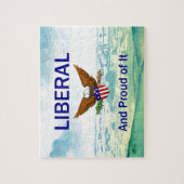 T-SHIRT Proud Liberal Jigzaag Puzzle Legpuzzel (Verticaal)