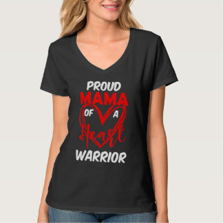 T-shirt Proud Mama of a Heart Warrior CHD Awareness