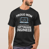 T-shirt Proud Mom of a Coder (Devant)