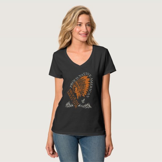 T-shirt Proud Native American Job Program Director (Devant entier)