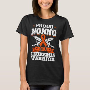 T-shirt Proud Nonno Of A Leukemia Warrior Grandpa Aware
