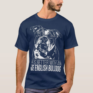 T-shirt Proud Olde English Bulldog vie meilleur chien