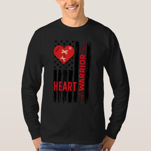 T-shirt Proud Open Heart Surgery Warrior Open Heart Surger (Devant)