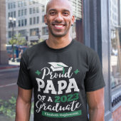 T-shirt Proud Papa d'une famille de diplômés 2023 jumelage