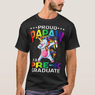 T-shirt Proud Papaw D'Une Unicorne D'Études Pré-K