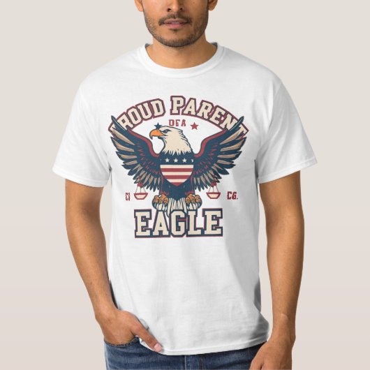 T-shirt Proud Parent of a Legal Eagle (Devant)