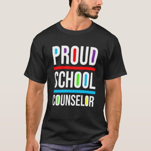 T-shirt Proud School Counselor Africa Pride Black History (Devant)