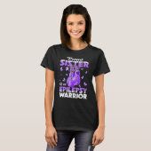 T-shirt Proud Sister Of An Epilepsy Warrior Epilepsy Aware (Devant entier)