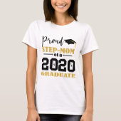 T-shirt Proud Step Maman d'un diplômé de 2020 (Devant)