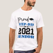 T-shirt Proud Step Papa d'un Senior 2021 (Devant)