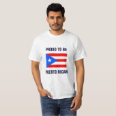 T-shirt Proud to Be Puerto Rican (Devant entier)
