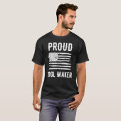 T-shirt Proud Tool Maker Profession American Flag (Devant entier)
