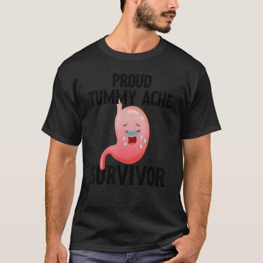 T-shirt Proud Tummy ache survivor 1 (Devant)