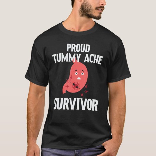 T-shirt Proud Tummy ache survivor 4 (Devant)