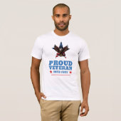 T-shirt Proud Veteran Eagle  (Devant entier)
