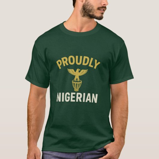 T-shirt Proudly Nigerian Short Sleeve T (Devant)