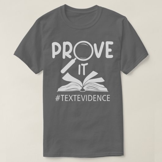 T-shirt Prouvez-lui Texte Témoignages Lecture enseignant P (Design devant)